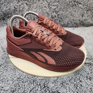 Reebok Nano X3 Cross Training Athletic Sneakers Pink Weightlifting Women's 7.5
